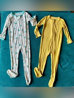 Kyte Baby One-Piece Footed Zipper Pajamas Bundle Size 18-24 months